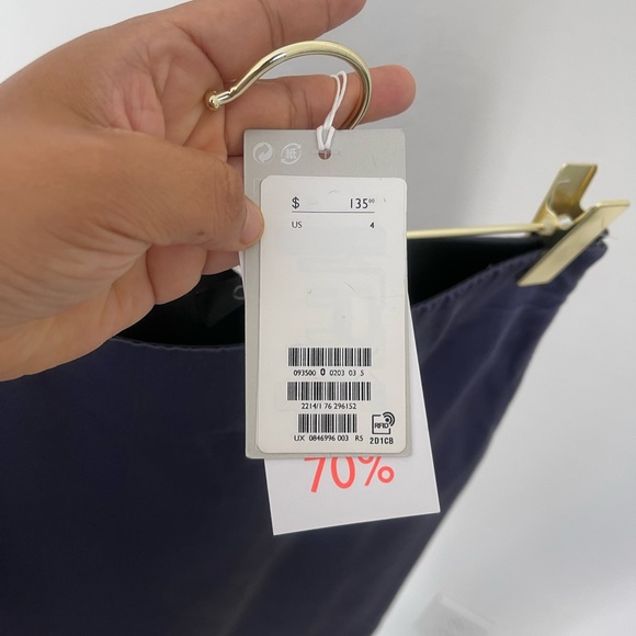 COS Mulberry High Rise Silk-Mix A-Line Skirt Size 4 NWT - Picture 6 of 8